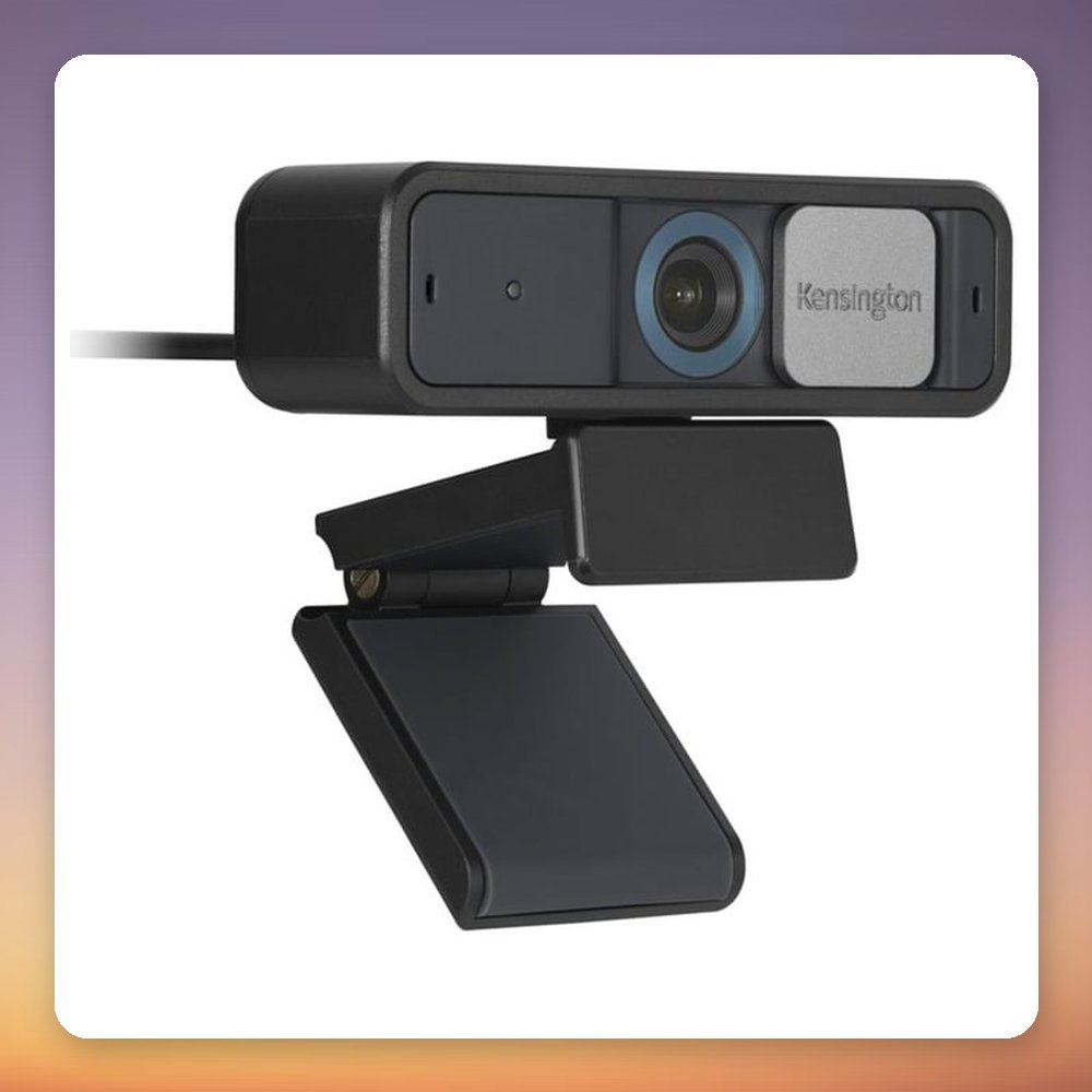 Kensington W2050 Pro 1080p Auto Focus Webcam, 93° Field of View, Black