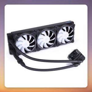 Alphacool Eisbaer LT360 Aurora HPE 360 mm AIO CPU Water Cooler, Black, aRGB