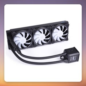 Alphacool Eisbaer Aurora HPE Edition 360 mm AIO Liquid CPU Cooler, Black, ARGB