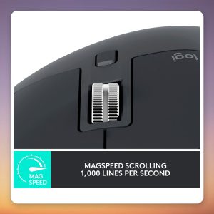 Logitech MX Master 3S Wireless Mouse 8000 DPI Logi Bolt Bluetooth Graphite