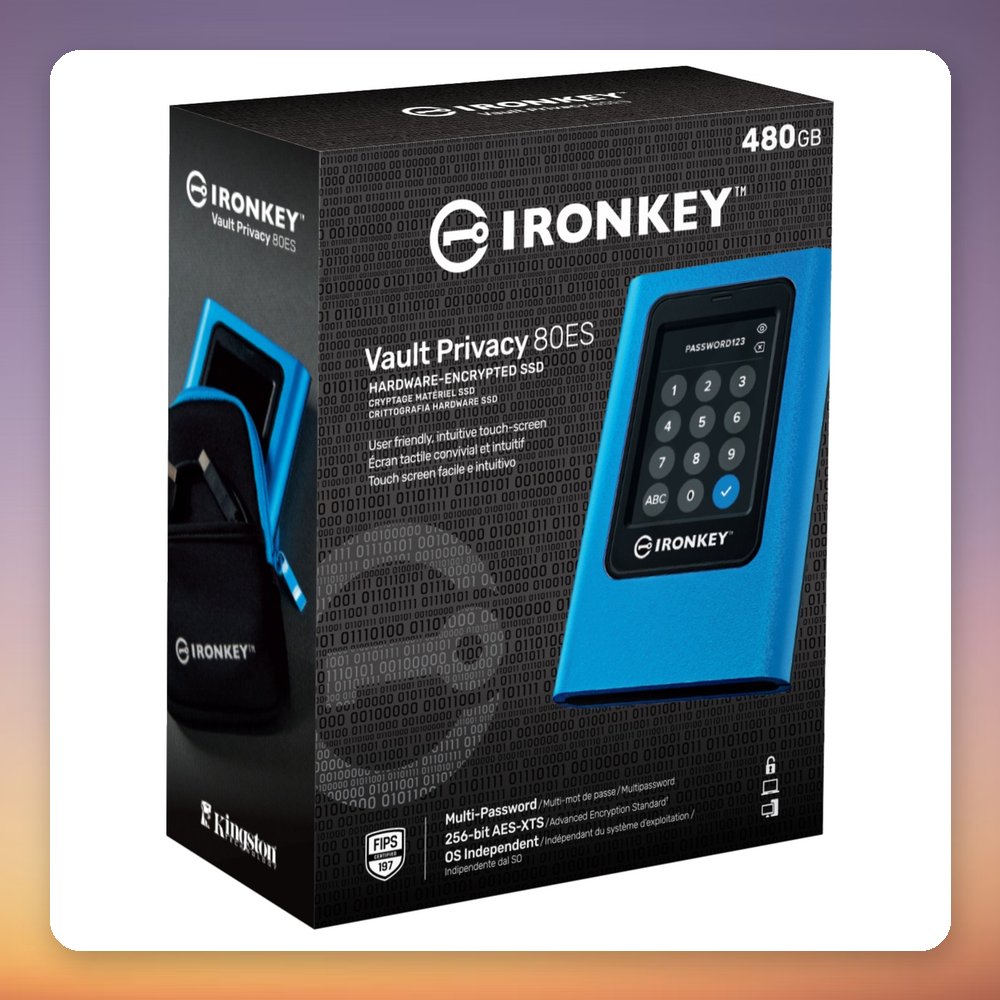 Kingston IronKey Vault Privacy 80 960 GB Encrypted External SSD, USB-C – image 5