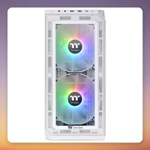 Thermaltake View 300 MX ARGB Snow White Mid-Tower Case, E-ATX, Tempered Glass