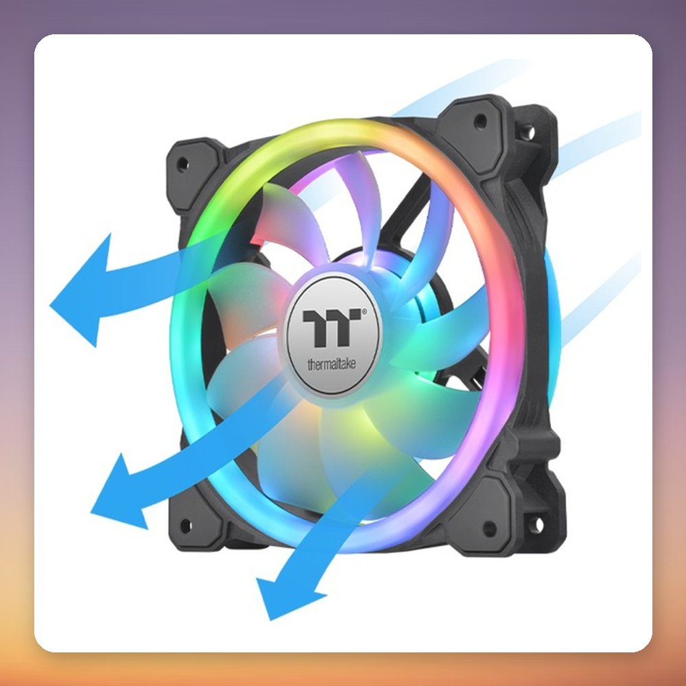 Thermaltake SWAFAN 14 RGB 140 mm Case Fan, Black, 3-Pack with Controller – image 3