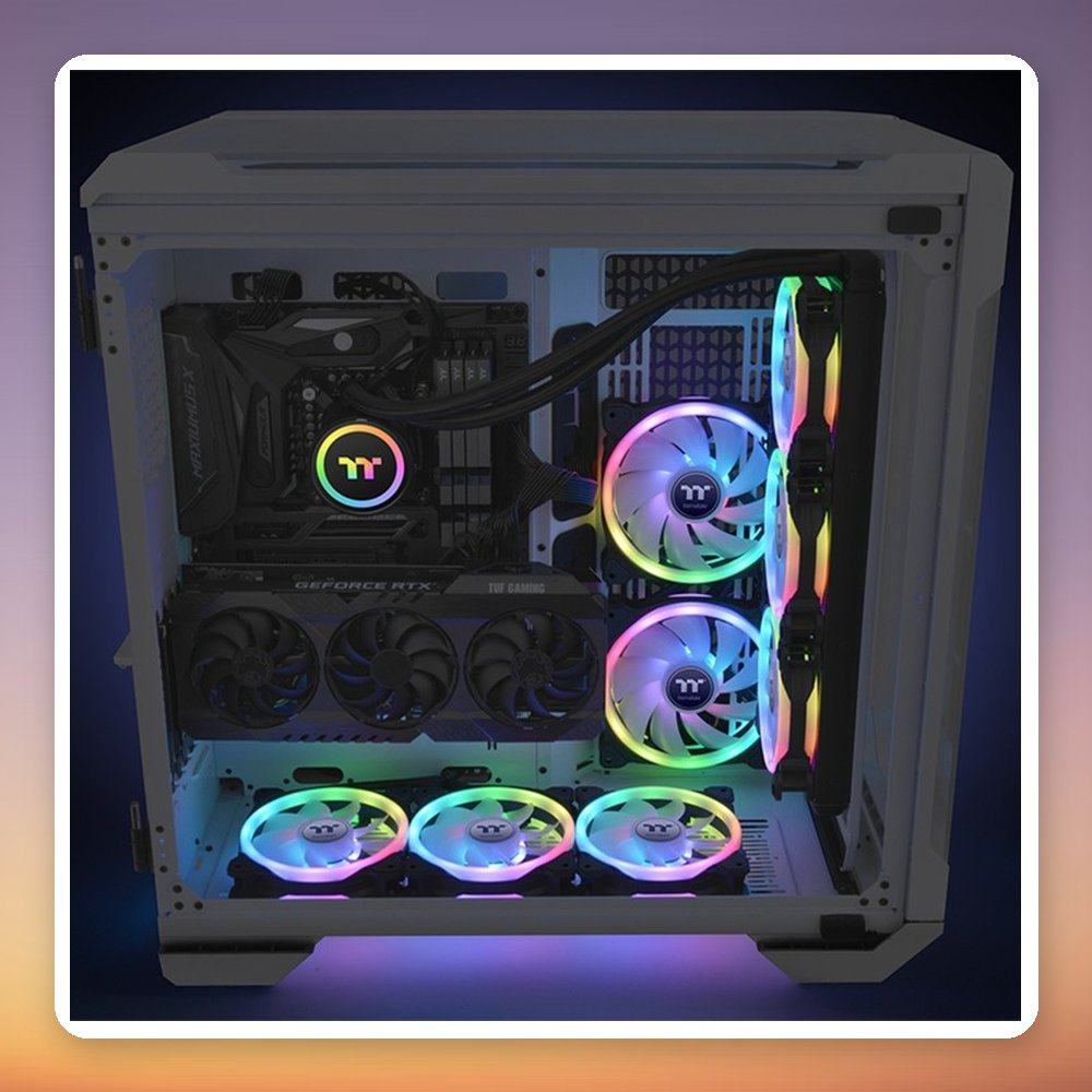 Thermaltake SWAFAN 14 RGB 140 mm Case Fan, Black, 3-Pack with Controller – image 5