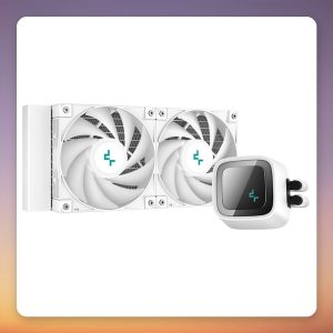 Deepcool LS520 240 mm AIO CPU Liquid Cooler, White, ARGB