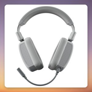 HYTE Eclipse HG10 Wireless Gaming Headset, Light Grey, USB Dongle