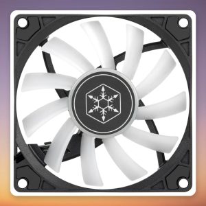 Silverstone Air Slimmer 90 ARGB 92 mm PWM Slim Fan, Black