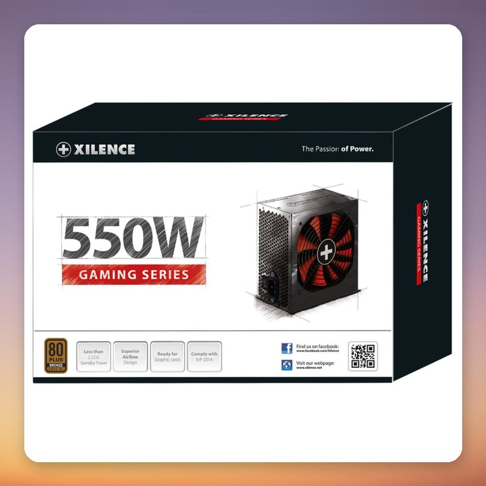 Xilence Performance Gaming XN215 550W 80 PLUS Bronze ATX PSU, Black – image 4