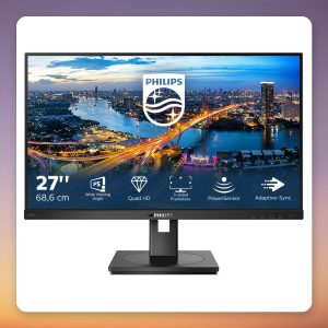 Philips B-Line 275B1/00 27-Inch QHD IPS Monitor, 75 Hz, USB Hub, Height Adjustable