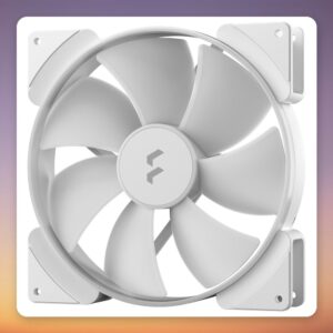 Fractal Design Prisma AL-18 ARGB PWM 180 mm Case Fan, White, Single Pack