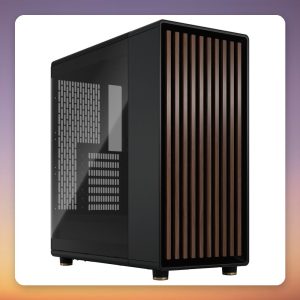 Fractal Design North Charcoal Black TG Dark ATX Mid-Tower Case, Walnut Front, Tempered Glass