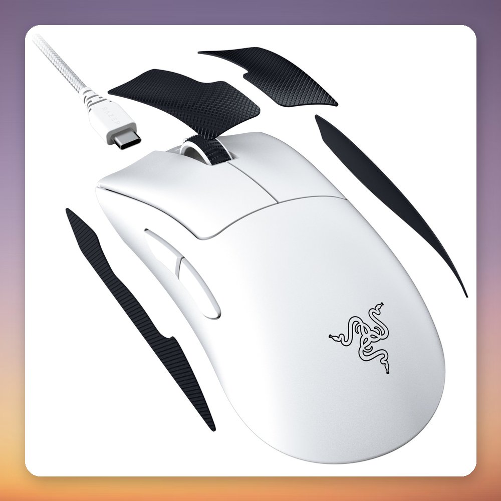 Razer DeathAdder V3 Pro Wireless Gaming Mouse, White, 30,000 DPI, 60 g – image 6