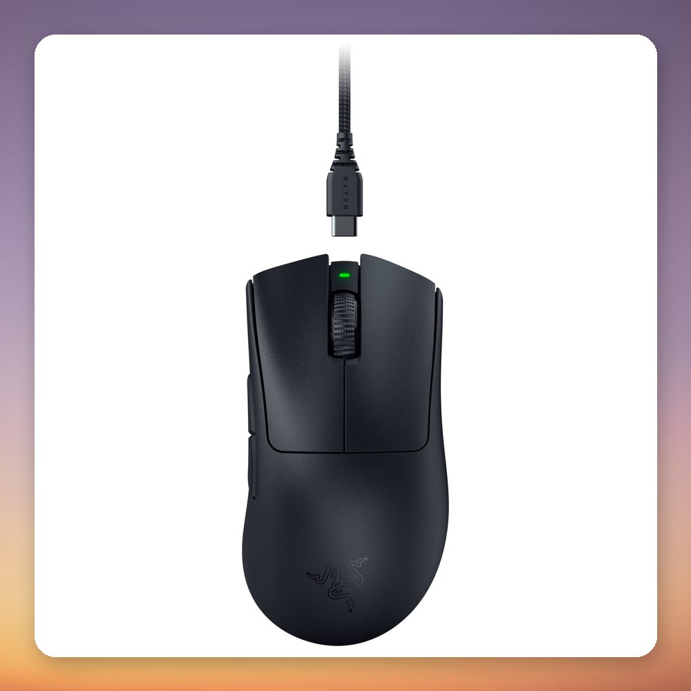 Razer DeathAdder V3 Pro 30000 dpi Wireless Gaming Mouse, 60 g, Black