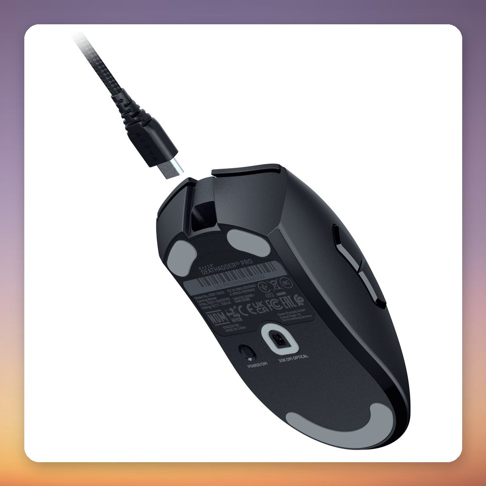Razer DeathAdder V3 Pro 30000 dpi Wireless Gaming Mouse, 60 g, Black – image 3