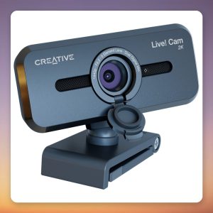 Creative Labs Live! Cam Sync V3 2K QHD USB Webcam, 5 MP, Black
