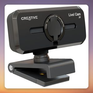 Creative Labs Live! Cam Sync V3 2K QHD USB Webcam, 5 MP, Black