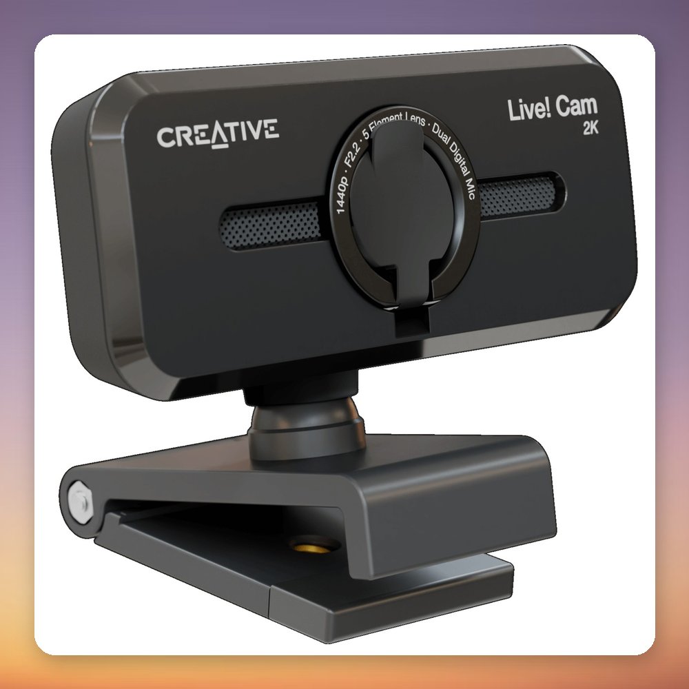 Creative Labs Live! Cam Sync V3 2K QHD USB Webcam, 5 MP, Black – image 2