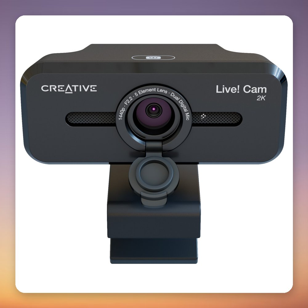 Creative Labs Live! Cam Sync V3 2K QHD USB Webcam, 5 MP, Black – image 4