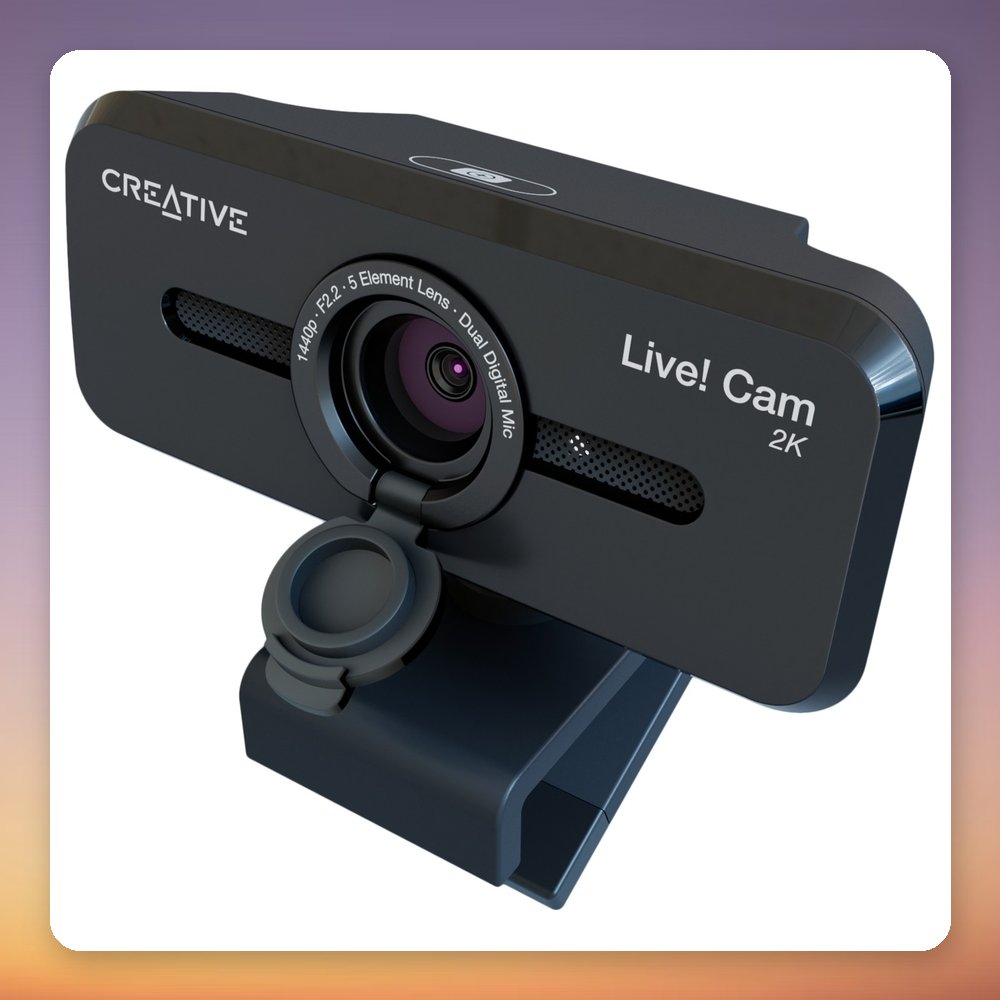 Creative Labs Live! Cam Sync V3 2K QHD USB Webcam, 5 MP, Black – image 5