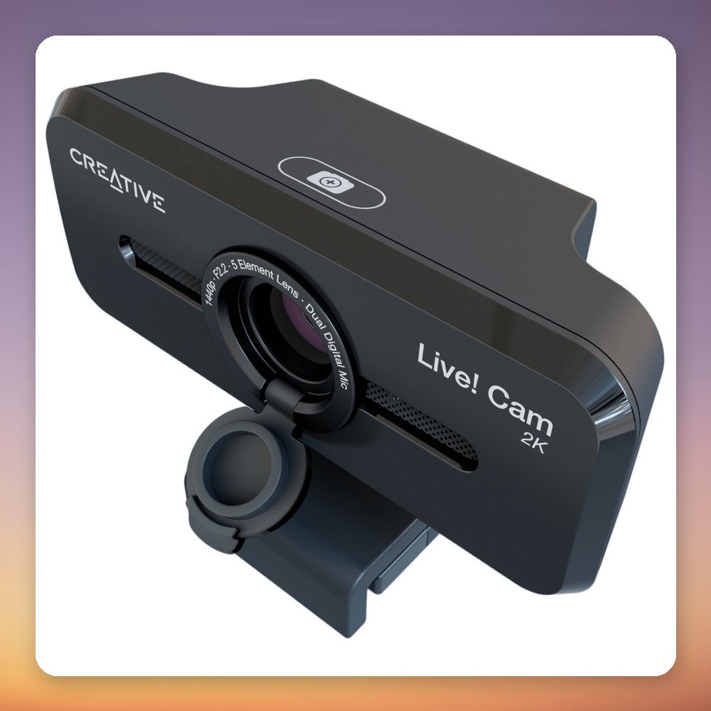Creative Labs Live! Cam Sync V3 2K QHD USB Webcam, 5 MP, Black – image 6
