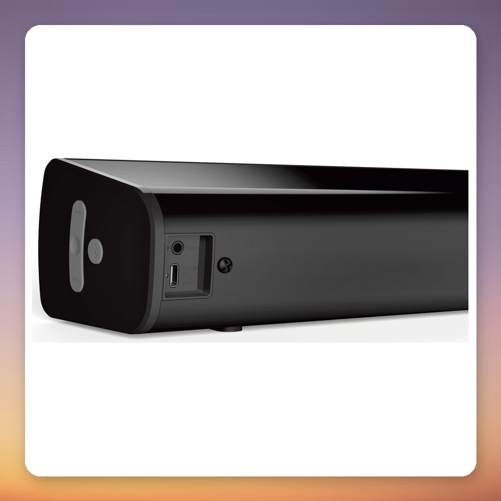 Creative Stage Air V2 2.0 Bluetooth 5.3 Desktop Soundbar, Black, USB-C – image 6