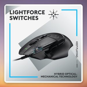 Logitech G502 X HERO 25K Wired Gaming Mouse, 25,000 DPI, Black