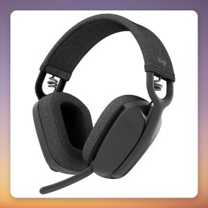 Logitech Zone Vibe 100 Wireless Over-Ear Headset, Black, Bluetooth, USB-C