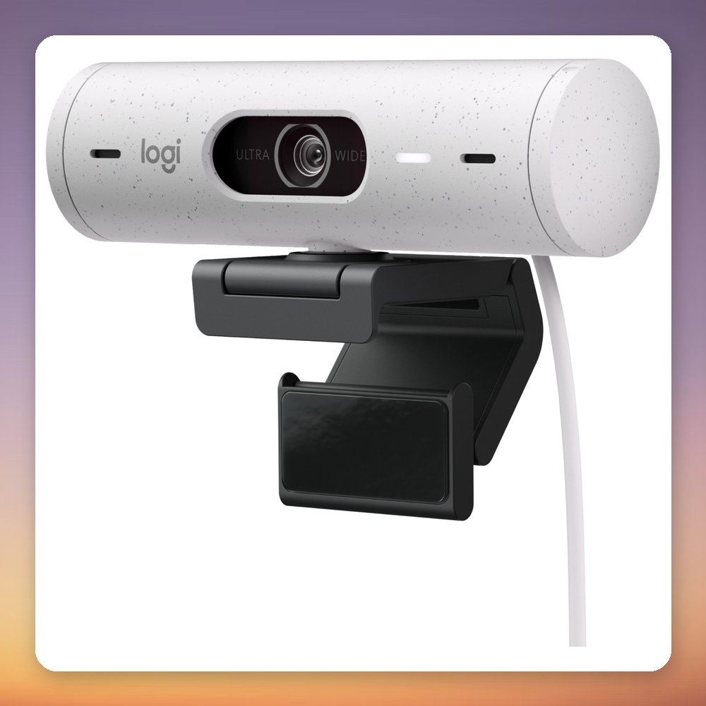 Logitech Brio 500 Full HD 1080p USB-C Webcam with Auto-Framing, Off-White – image 5