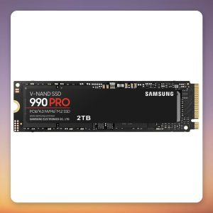 Samsung 990 PRO 2 TB NVMe SSD, PCIe 4.0 x4, M.2 2280, 7450 MB/s