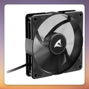 Sharkoon SilentStorm BW120 PWM 120 mm Case Fan, 450-1400 RPM, FDB