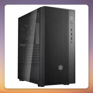 SilverStone FARA R1 V2 ATX Mid-Tower Case, Black, Tempered Glass, Mesh Front