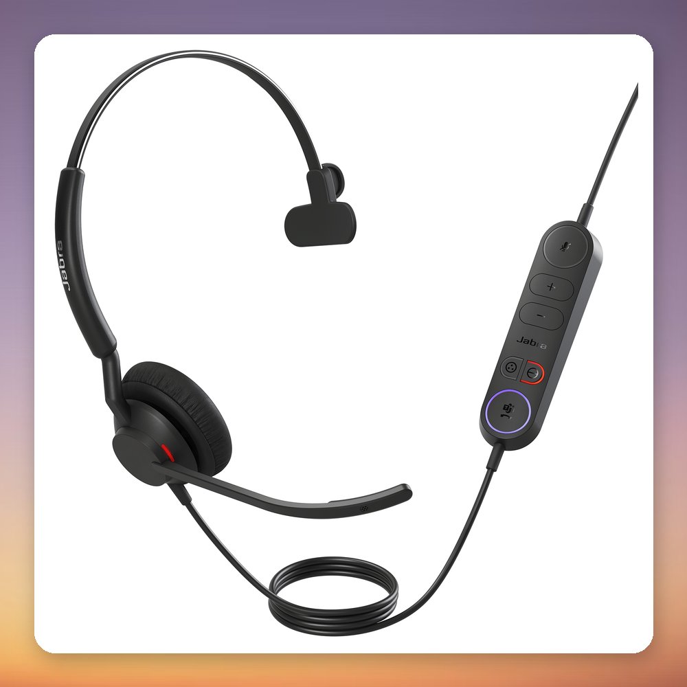 Jabra Engage 40 Link Mono USB-C Headset, Black, Microsoft Teams Certified – image 2