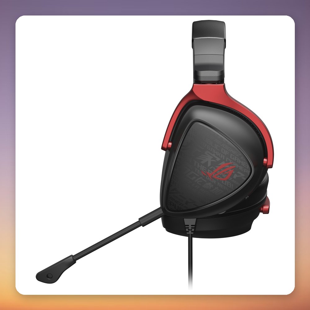 Asus ROG Delta S Core Wired Gaming Headset, 50 mm Drivers, 3.5 mm, Black/Red – image 3
