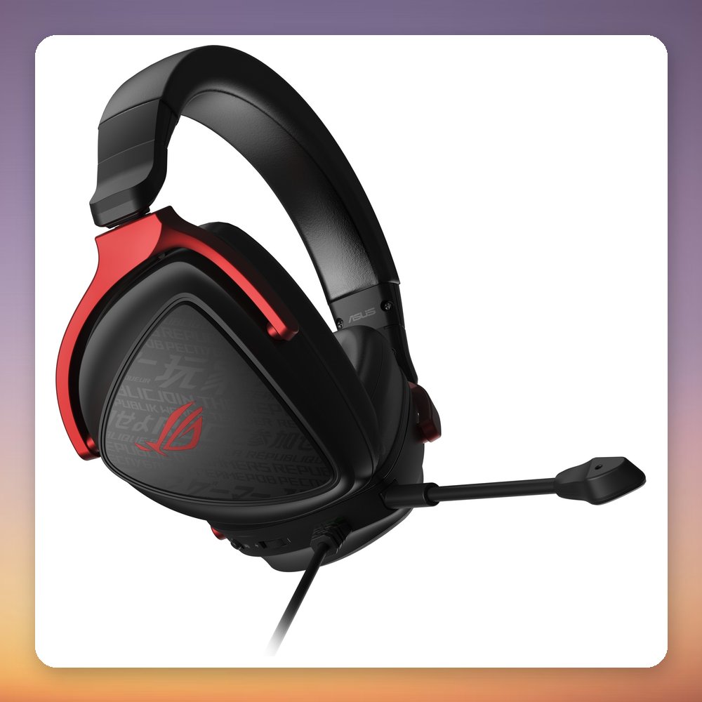 Asus ROG Delta S Core Wired Gaming Headset, 50 mm Drivers, 3.5 mm, Black/Red – image 4