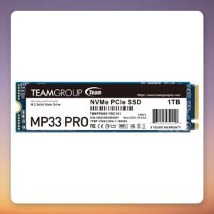 Team Group MP33 PRO 1 TB NVMe SSD, PCIe 3.0 x4, M.2 2280
