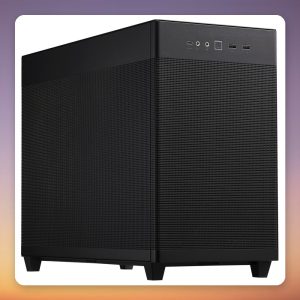 Asus PRIME AP201 Micro-ATX Mini Tower Case, Black, Mesh Front, 33 L