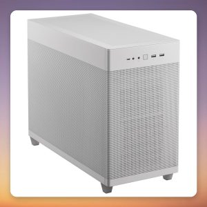 Asus PRIME AP201 MicroATX Mini Tower Case, White, Mesh Front, 33 L