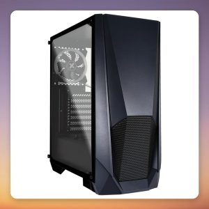 Xilence Xilent Blast ATX Mid-Tower Case, Black, Tempered Glass, 2x 120 mm ARGB Fans