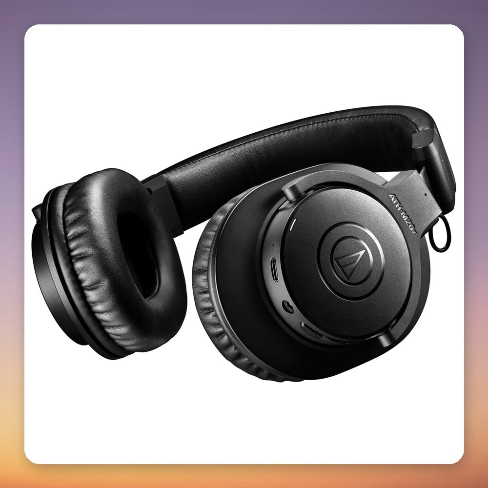 Audio-Technica ATH-M20xBT Wireless Over-Ear Headphones, 40 mm Drivers, 60h Battery, Black – image 2