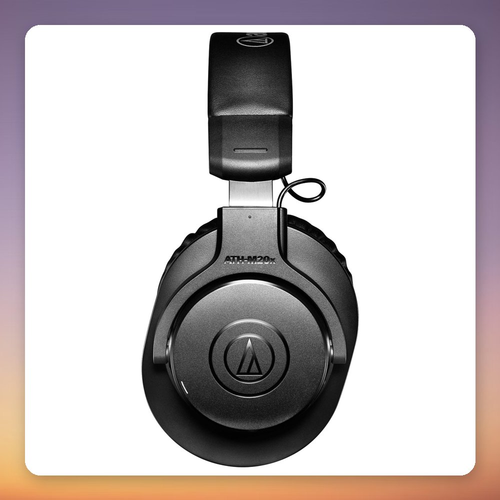 Audio-Technica ATH-M20xBT Wireless Over-Ear Headphones, 40 mm Drivers, 60h Battery, Black – image 3