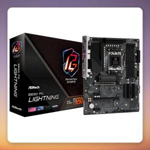ASRock B650 PG Lightning AM5 ATX Motherboard, DDR5, PCIe 5.0 M.2, Wi-Fi
