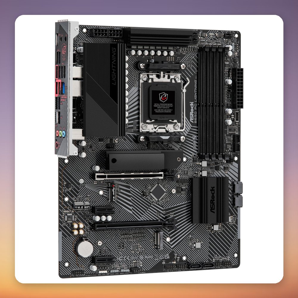 ASRock B650 PG Lightning AM5 ATX Motherboard, DDR5, PCIe 5.0 M.2, Wi-Fi – image 3