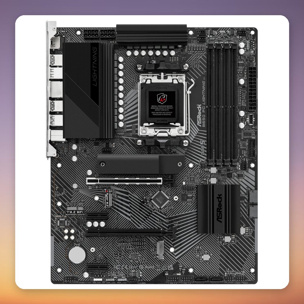 ASRock B650 PG Lightning AM5 ATX Motherboard, DDR5, PCIe 5.0 M.2, Wi-Fi – image 5