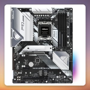 ASRock B650 PRO RS AM5 ATX Motherboard, AMD B650, DDR5, 3x M.2, 2.5GbE, White/Black