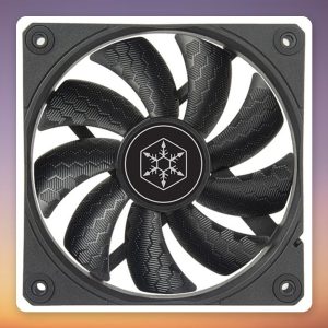 Silverstone Shark Force 120 120 mm PWM Case Fan, Black, FDB, 2,500 RPM