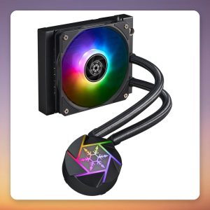 Silverstone VIDA 120 SLIM 120 mm AIO Liquid CPU Cooler, Black, ARGB