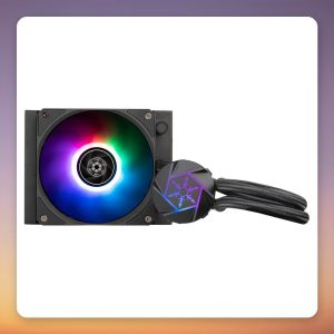 Silverstone VIDA 120 SLIM 120 mm AIO Liquid CPU Cooler, Black, ARGB