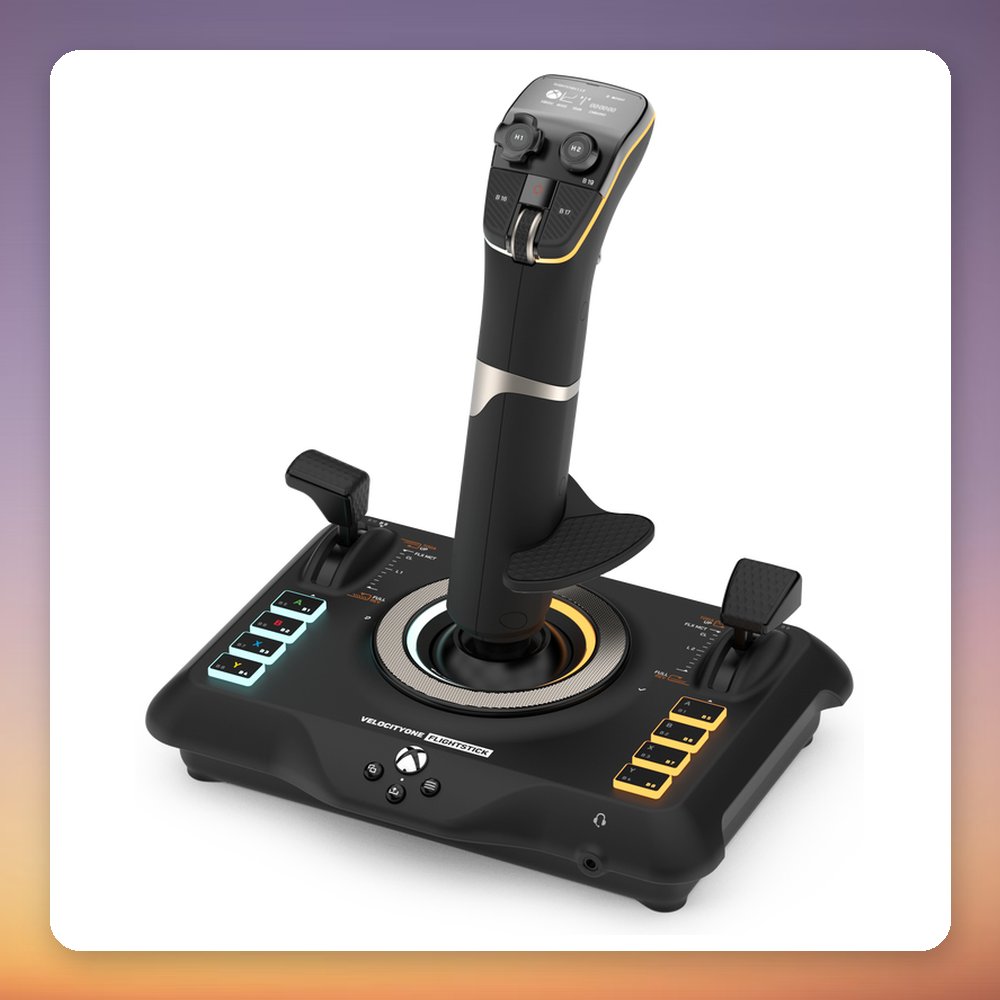 Turtle Beach VelocityOne Flightstick Joystick, 27 Buttons, Xbox & PC, OLED Display