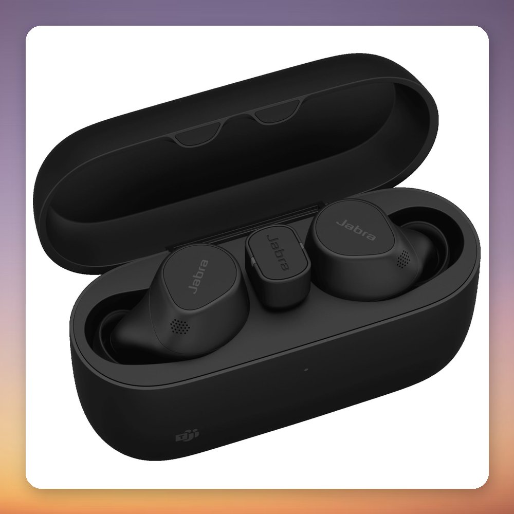 Jabra Evolve2 Buds True Wireless ANC Earbuds, Black, USB-C, MS Teams