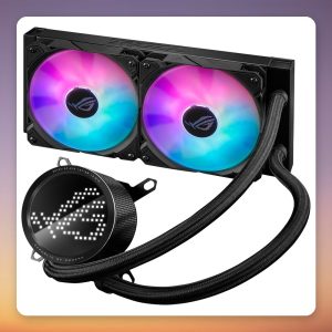 Asus ROG Ryuo III 240 ARGB 240 mm AIO Liquid Cooler, Black, Anime Matrix